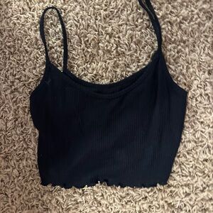 black PacSun cropped tank